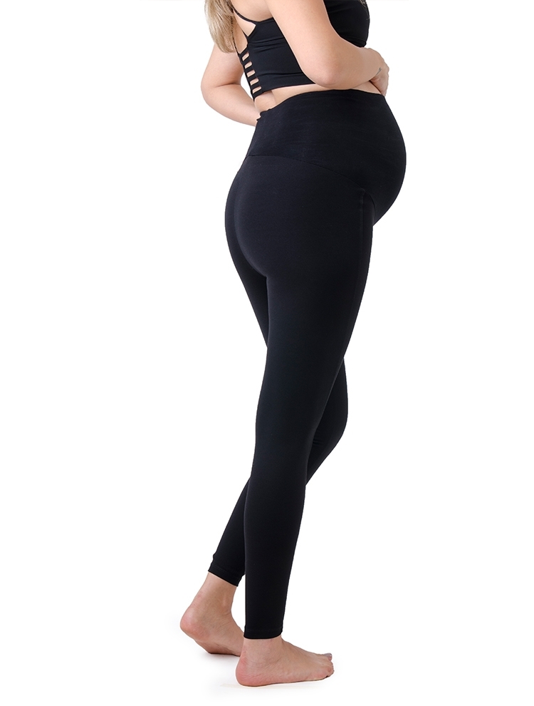 JOYSPELS Women's Maternity Pants With Pockets Over The Belly